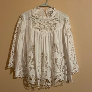 ANTHROPOLOGY Harlyn lace top